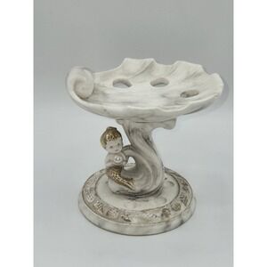 Vintage Napcoware Toothbrush Holder Cherub Alabastro C-531 4.75"
